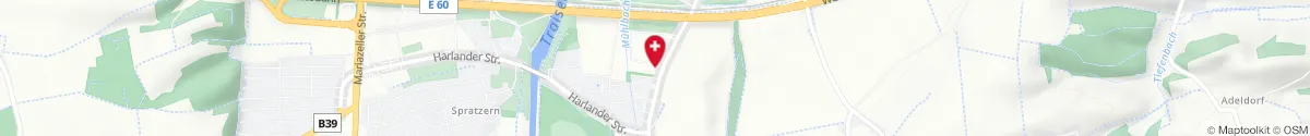 Kartendarstellung des Standorts für PVZ Apotheke in 3100 Sankt Pölten